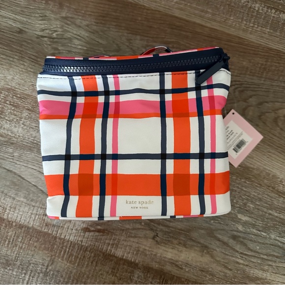 Kate Spade New York Insulated Lunch Tote, Spring Plaid - Picture 4 of 9